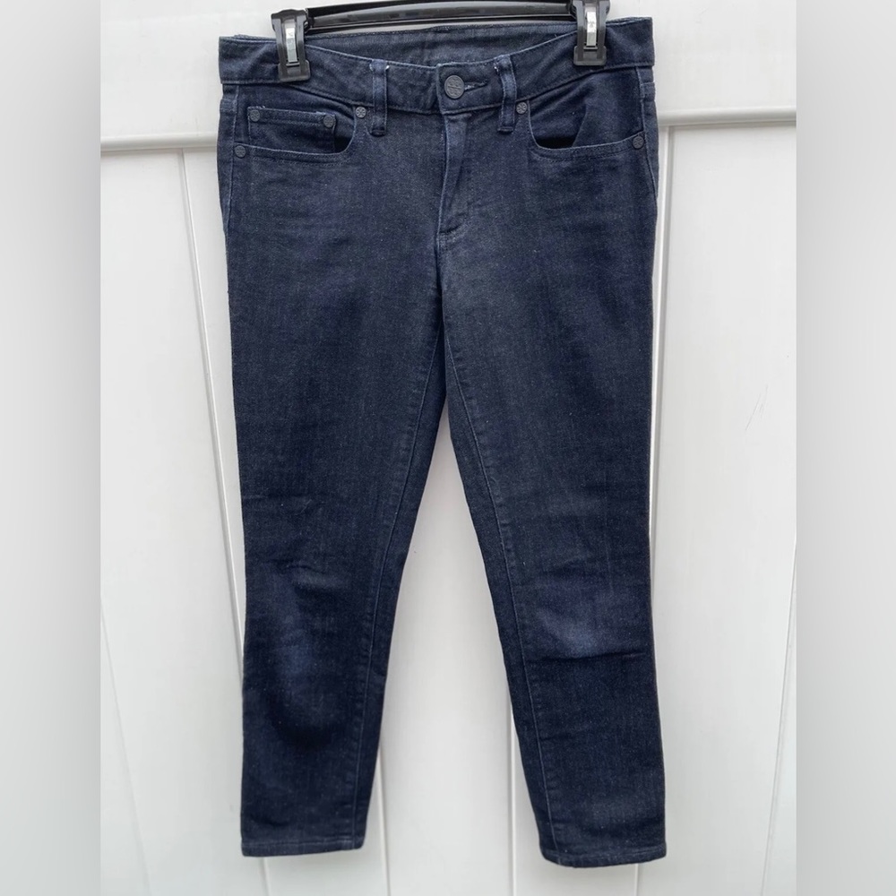 Tory Burch 26 Cropped Skinny Jean Dark Wash